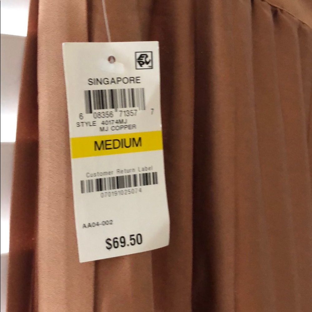 Maison Jules Copper MIDI Skirt - Picture 2 of 3